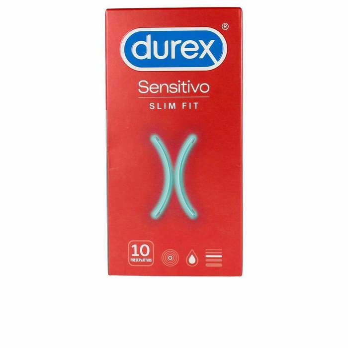 Durex SENSITIVE SLIM FIT Préservatifs 10 u Durex SENSITIVE SLIM FIT Préservatifs 10 u