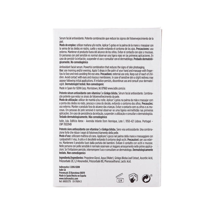 Isdin ISDINCEUTICS Flavo-C Sérum Anti-Âge Visage Antioxydant 30 ml