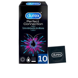 Durex PERFECT CONNECTION 10 u Préservatif Extralubrifié en Latex Naturel pour Homme