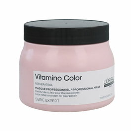 L'Oréal Mascarilla Vitamino Color - Masque réparateur 1 minute pour cheveux colorés - 500 mL - Nouveau format