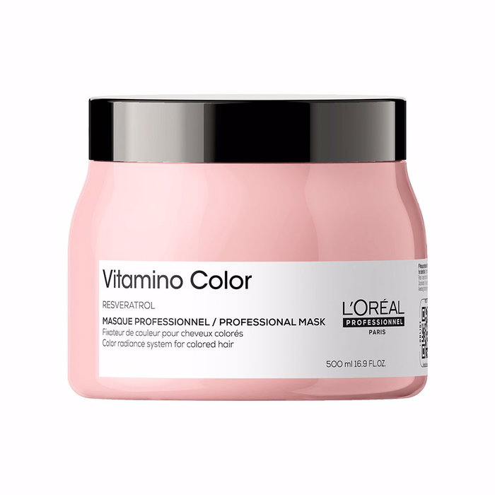 L'Oréal Professionnel Paris Masque VITAMIN COLOR 500 ml pour Cheveux Colorés - Hydrate, Répare et Sublime la Teinte pendant 48h avec 5x plus de Brillance L'Oréal Professionnel Paris Masque VITAMIN COLOR 500 ml pour Cheveux Colorés - Hydrate, Répare et Sublime la Teinte pendant 48h avec 5x plus de Brillance