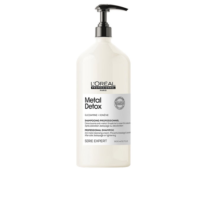 L'Oréal Professionnel Paris METAL DETOX Shampoing détoxifiant anti-métaux pour cheveux abîmés, 1500 ml L'Oréal Professionnel Paris METAL DETOX Shampoing détoxifiant anti-métaux pour cheveux abîmés, 1500 ml