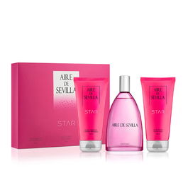 Aire Sevilla STAR Coffret Femme 3 pièces : Eau de Toilette 150ml, Gel Douche 150ml, Crème Corporelle 150ml