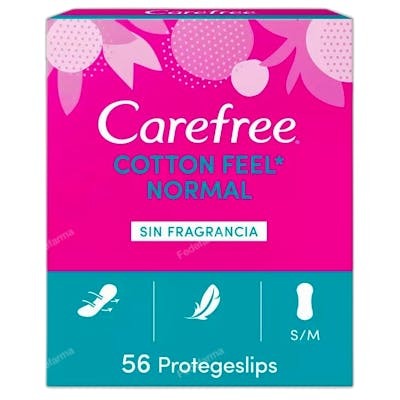 Carefree Cotton protège-slips sans parfum, 56 unités Carefree Cotton protège-slips sans parfum, 56 unités