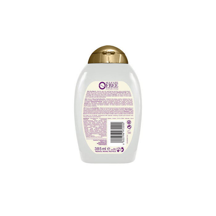 Ogx Shampooing Miracle Oil à l'Huile de Coco pour Cheveux Abîmés, 385 ml