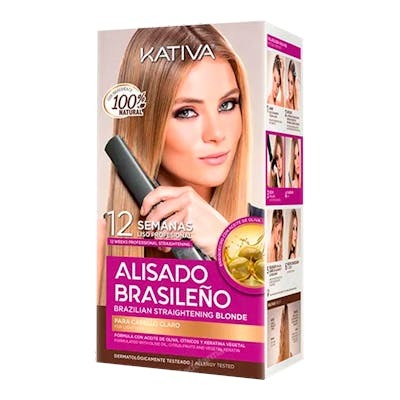 Kativa Kit Alisado Brasileño para Cabello Claro