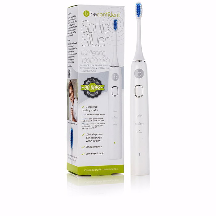 Beconfident SONIC SILVER Brosse à dents électrique Blanchissante Argent 1 unité Beconfident SONIC SILVER Brosse à dents électrique Blanchissante Argent 1 unité