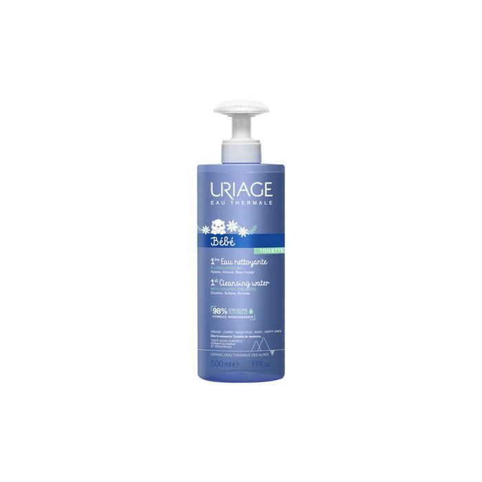 Uriage Bébé 1ère Eau Lavante pour le Bain et le Visage - Flacon 500 ml Uriage Bébé 1ère Eau Lavante pour le Bain et le Visage - Flacon 500 ml