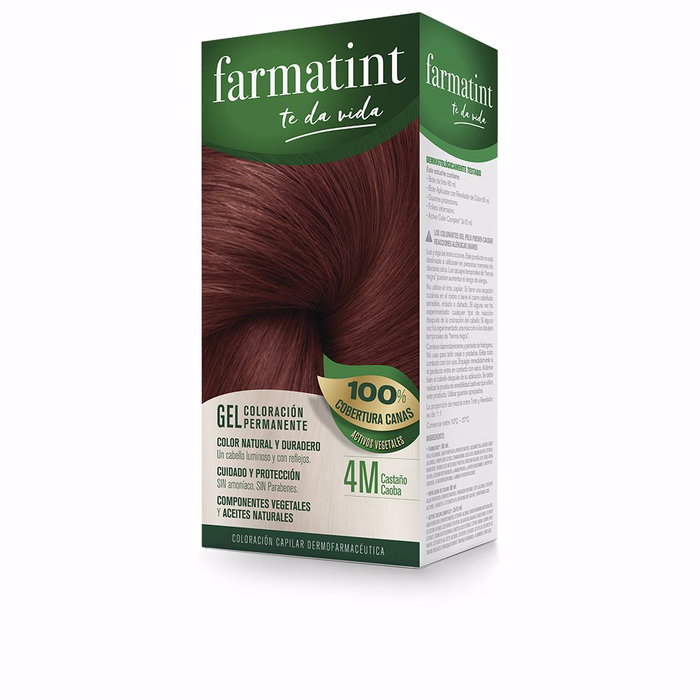 Farmatint Coloration Permanente Gel 4m Marron Acajou - 5 Unités Farmatint Coloration Permanente Gel 4m Marron Acajou - 5 Unités
