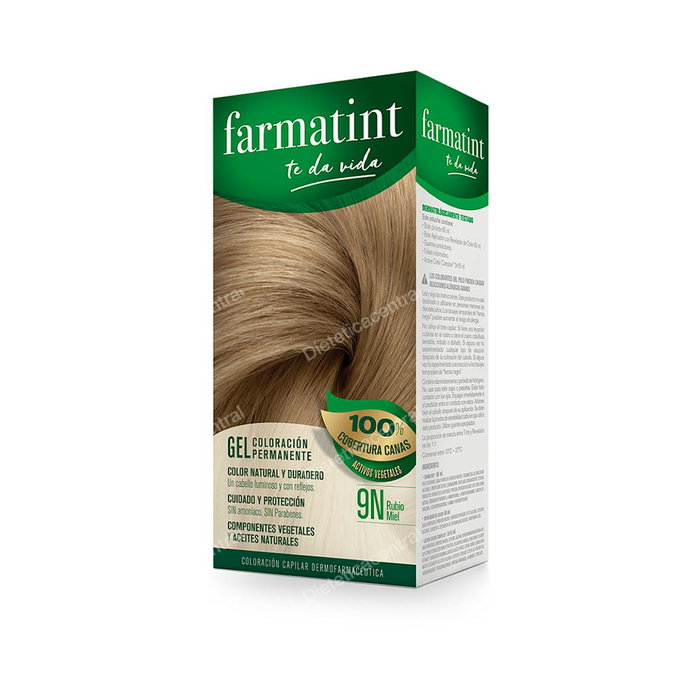 Farmatint Gel Coloration Permanente 9n-Blond Miel (Pack de 5)