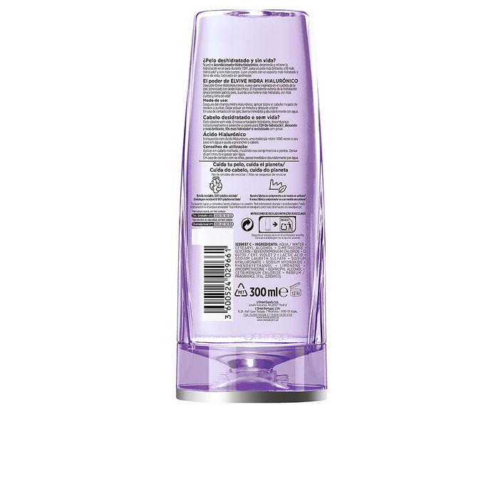 L'Oréal Paris ELVIVE HIDRA HIALURÓNICO Shampooing Hydratation 72h 370 ml