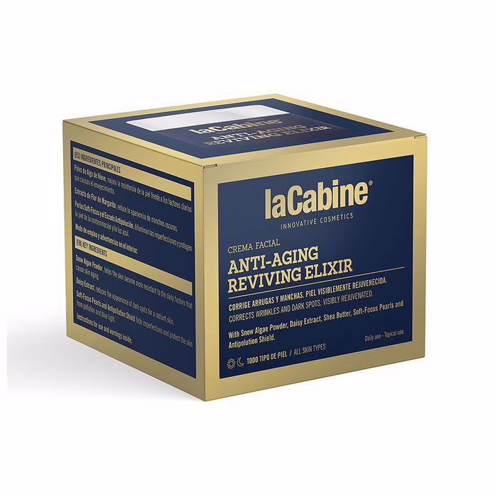 La Cabine Crème Anti-Âge Elixir Revitalisant Femme Tous Types de Peaux 50 ml