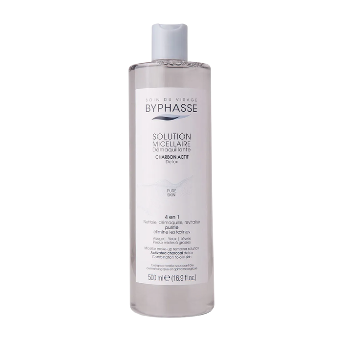 Byphasse Solution Micellaire Démaquillante au Charbon Actif 500 ml