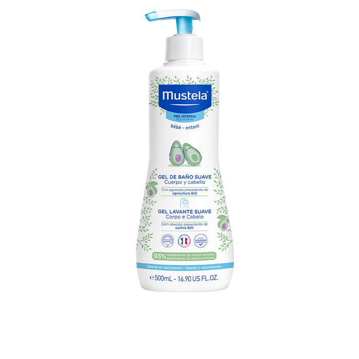 Mustela Gel de Bain Doux Cheveux et Corps 500 ml Hydratant Respectueux Nouveau-né Bébé Enfant Peaux Sensibles Mustela Gel de Bain Doux Cheveux et Corps 500 ml Hydratant Respectueux Nouveau-né Bébé Enfant Peaux Sensibles