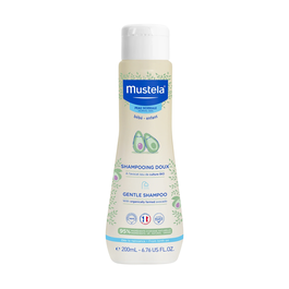 Mustela Shampooing Doux Gentle à l'Avocat pour Enfants - Nettoyage doux, 200 ml