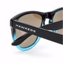 Hawkers ONE #fusion Lunettes de soleil Unisexe Claires Bleues Monture Noire et Bleue Verre Bleu Diamètre 54 mm