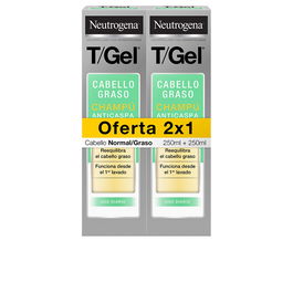 Neutrogena T/Gel Shampooing Antipelliculaire Cheveux Normaux à Gras Pack 2 x 250 ml