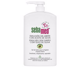 Sebamed Émulsion Sans Savon Gel de Bain à l'Huile d'Olive pour Tout Type de Peau, 1000 ml