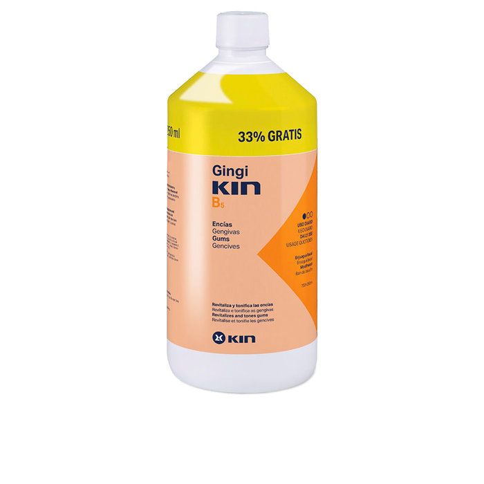 Kin GINGIKIN B5 Bain de Bouche 1000 ml - Contrôle Plaque, Renforce Gencives, Anti-carie Kin GINGIKIN B5 Bain de Bouche 1000 ml - Contrôle Plaque, Renforce Gencives, Anti-carie