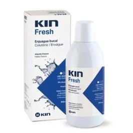 Kin Rince-bouche Fresh 500 ml - Haleine Fraîche Durable, Prévention Caries et Plaque, Sans Gluten