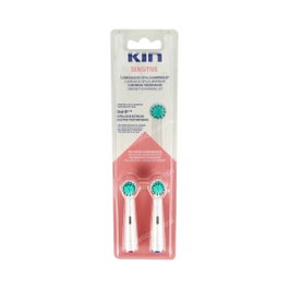 Kin Tête de Brosse à Dents Électrique Sensitive Universelle Lot de 2
