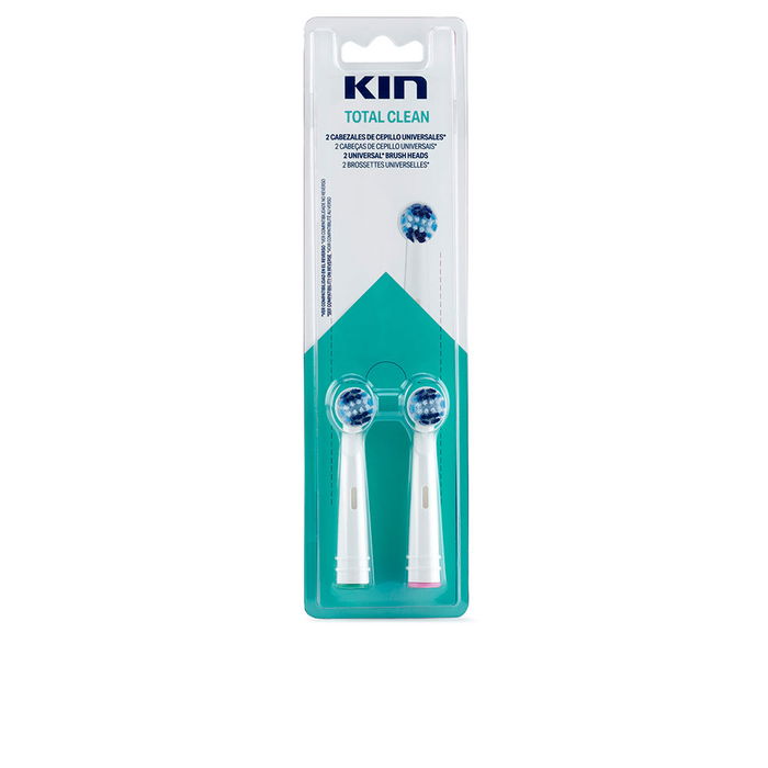 Kin Têtes de brosse à dents électriques universelles - Lot de 2 Kin Têtes de brosse à dents électriques universelles - Lot de 2