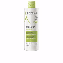 A-Derma Eau Micellaire Dermatologique Biologique BIOLOGIE pour Peaux Sensibles, Nettoie & Hydrate, 400 ml