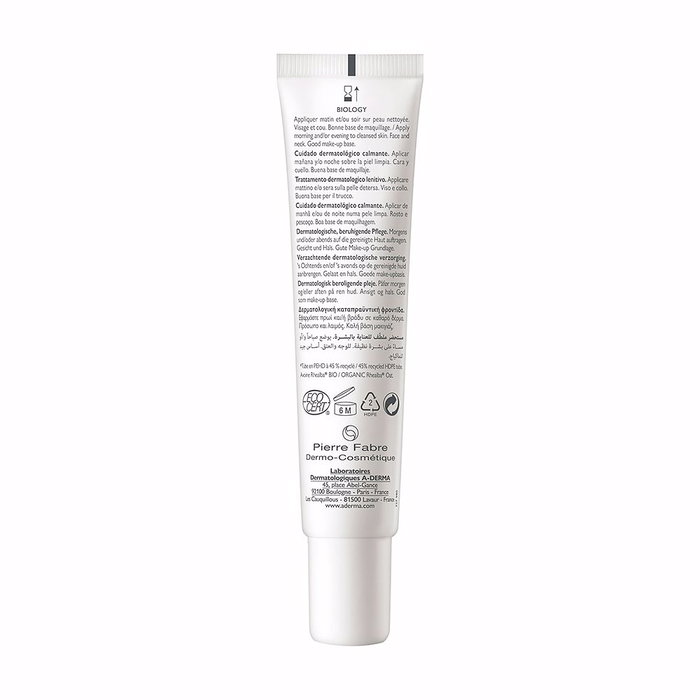 A-Derma BIOLOGY Soin Dermatologique Apaisant pour Peaux Sensibles 40 ml Hydratant Protecteur Bio