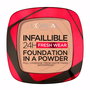 L'Oréal Paris - Fond de teint poudre compact Infaillible 24H Fresh Wear #120, teint mat longue durée, 9 g, résistant à l'eau, non comédogène
