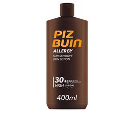 PIZ BUIN Lotion Solaire Allergy SPF 30 400 ml Haute Protection Peaux Sensibles