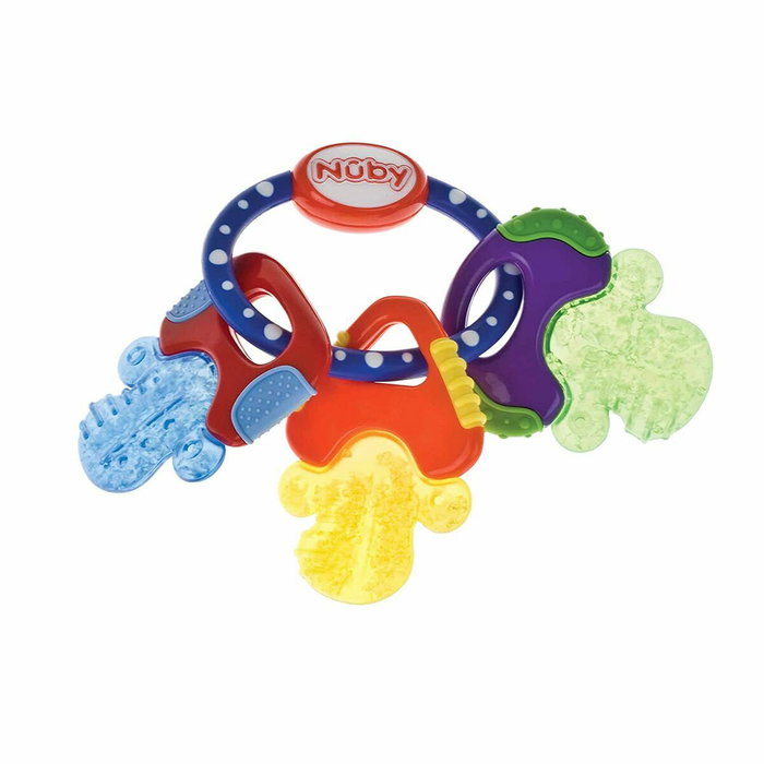 Nuby IcyBite Anneau de dentition Clés Gel réfrigérant Nuby IcyBite Anneau de dentition Clés Gel réfrigérant