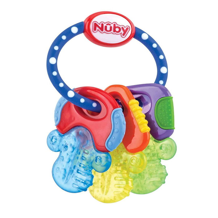 Nuby IcyBite Anneau de dentition Clés Gel réfrigérant Nuby IcyBite Anneau de dentition Clés Gel réfrigérant