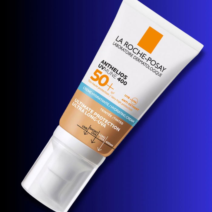 La Roche Posay Anthelios UVMune 400 Crème Hydratante Teintée SPF50+ 50ml Peaux Sensibles à Réactives