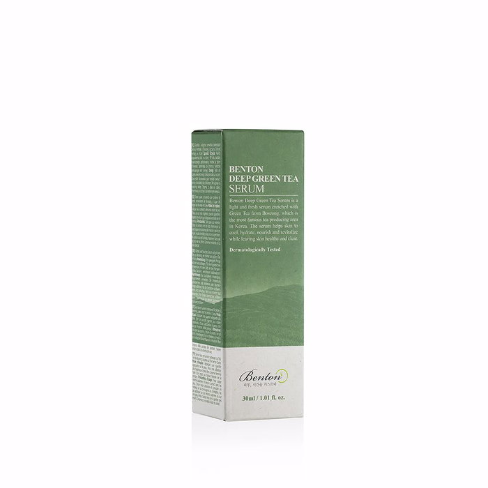 Benton Deep Green Tea Sérum - Sérum au thé vert pour peaux sensibles et grasses, hydratant, 30 ml