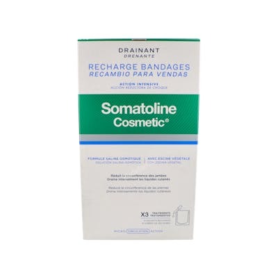 Somatoline Cosmetic Pack de 6 recharges de bandes drainantes et réductrices