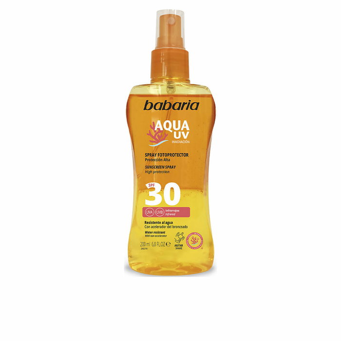 Babaria SOLAR AQUA UV SPF30 Spray Solaire Biphasique 200 ml