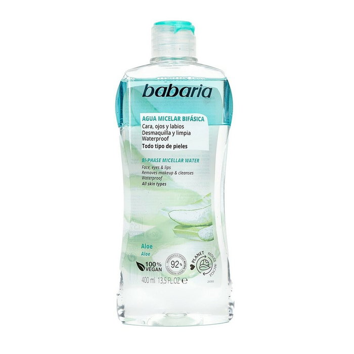 Babaria Démaquillant Biphasé Aloe Vera Eau Micellaire 400 ml