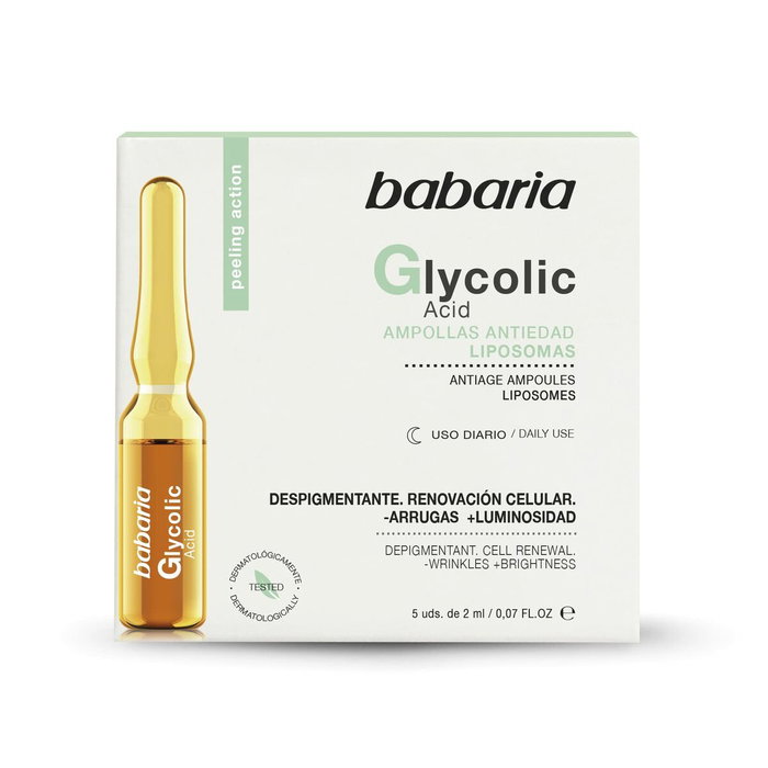 Babaria Glycolic Acid Ampoules de renouvellement cellulaire 5 x 2 ml
