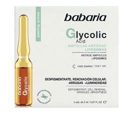 Babaria Ampoules de Renouvellement Cellulaire Acide Glycolique 5 x 2 ml