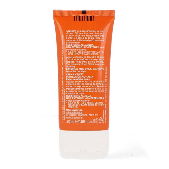 Rilastil Sun System SPF50+ Crème Solaire Visage Fini Velours