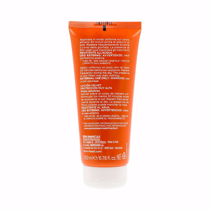 Rilastil SUN SYSTEM SPF50+ Lait Velouté Corps 200 ml Protection Très Haute