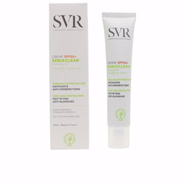 SVR Sebiaclear Crème Visage SPF50+ 40 ml - Soin 2-en-1 Matifiant Haute Protection pour Peaux Grasses à Acnéiques