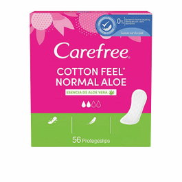 Carefree Protège-slip Cotton Aloe Vera 56 unités