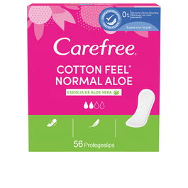 Carefree Protections Hygiéniques Coton Aloe Vera Parfumées x56