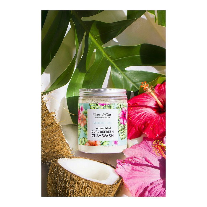 Flora & Curl SOOTHE ME Coconut Mint Curl Refresh Clay Wash 260 g
