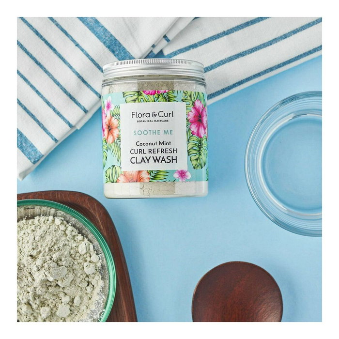 Flora & Curl SOOTHE ME Coconut Mint Curl Refresh Clay Wash 260 g