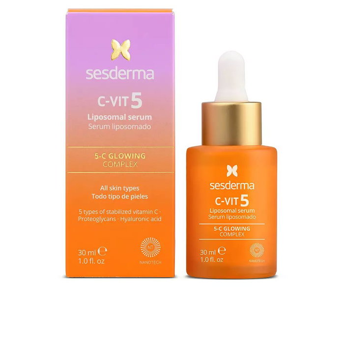 Sesderma C-VIT 5 Sérum Liposomal 30 ml - Éclat, Anti-âge, Hydratation, Stimulation Collagène