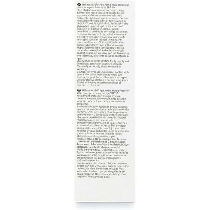 Heliocare 360° Age Active Fluide Solaire SPF 50 50 ml