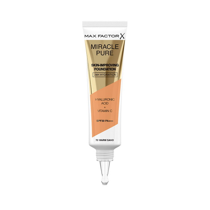 Max Factor MIRACLE PURE foundation SPF30 #70-warm sand 30ml Max Factor MIRACLE PURE foundation SPF30 #70-warm sand 30ml