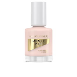 Max Factor Vernis à Ongles MIRACLE PURE #205 - Nude Rose 12 ml - Vegan, 77% d'Argile, Vitamine E - Brillant Éclatant et Application Homogène